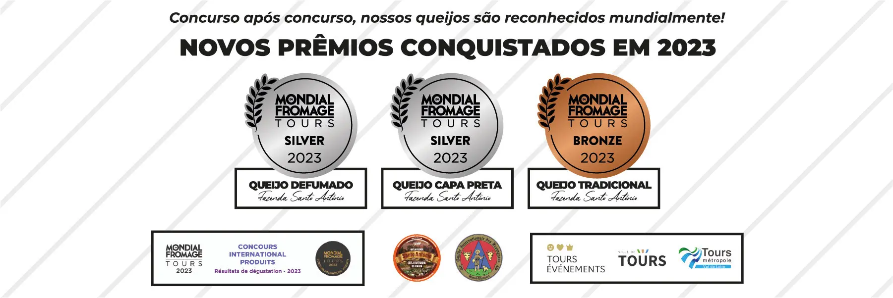 Queijos premiados na França